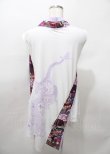画像2: Qutie Frash / 着物インナーチュニック 白×パープル Y-25-07-25-120-QU-TO-SZ-ZS (2)