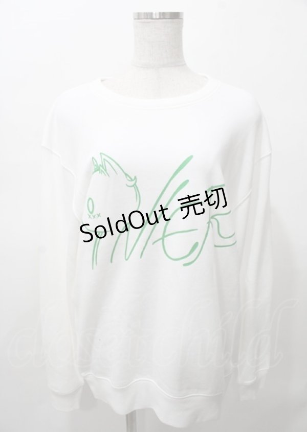 画像1: NieR Clothing / プリントトレーナー  白 Y-25-07-25-022-PU-TO-0-ZY (1)