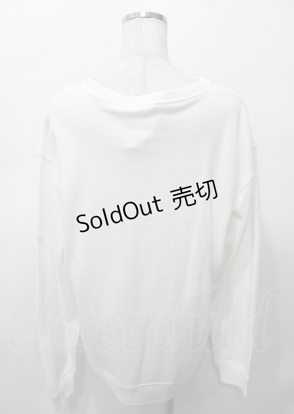 画像2: NieR Clothing / ちゃむちゃむスウェット  白 Y-25-07-25-026-PU-BL-AS-ZY (2)