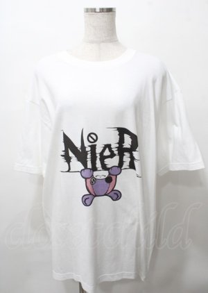 画像: NieR Clothing / ちゃむちゃむTシャツ  白 Y-25-07-25-032-PU-TO-AS-ZY