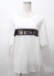 画像1: NieR Clothing / WHITE COTTON CUTSEW【猫派です】 XL ホワイト Y-25-07-25-033-PU-TO-IG-ZY (1)