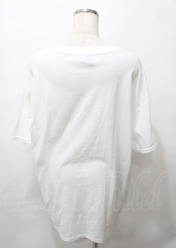 画像2: NieR Clothing / WHITE COTTON CUTSEW【猫派です】 XL ホワイト Y-25-07-25-033-PU-TO-IG-ZY (2)