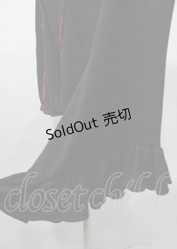 画像3: Qutie Frash / チャイナブラウス  黒×赤 Y-25-07-25-035-QU-BL-SZ-ZY (3)