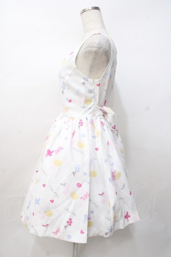 画像2: LIZ LISA / シルエット柄ワンピース 0 白 Y-25-07-27-028-LO-OP-SZ-ZI (2)