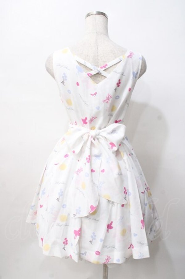 画像3: LIZ LISA / シルエット柄ワンピース 0 白 Y-25-07-27-028-LO-OP-SZ-ZI (3)