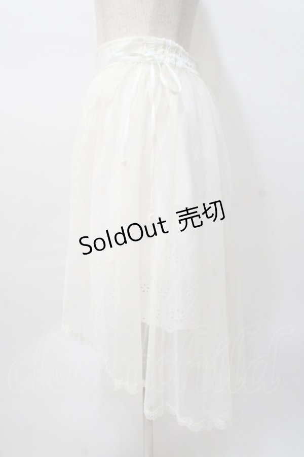 画像2: LIZ LISA / フィッシュテールチュールスカート 0 ホワイト Y-25-07-27-035-LO-SK-SZ-ZI (2)