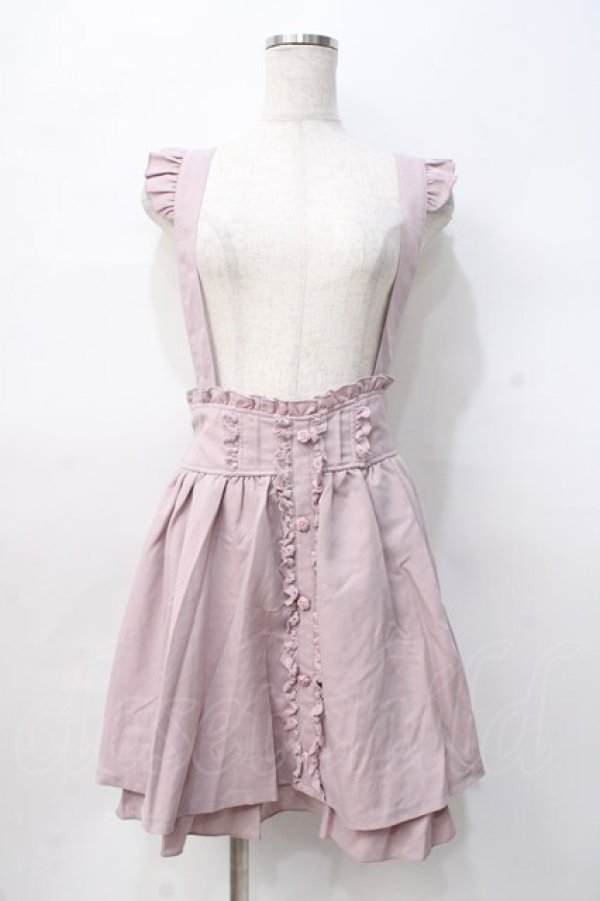 画像1: LIZ LISA / サス付きバックカシュクールフリルスカート 0 ピンク Y-25-07-27-037-LO-SK-SZ-ZI (1)