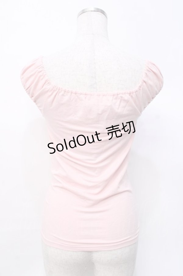 画像3: LIZ LISA BLONDO / ストーン配列オフショルトップス 0 ピンク Y-25-07-27-008-LO-TO-SZ-ZI (3)