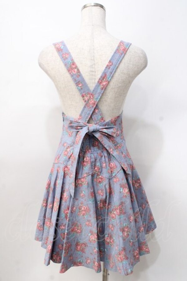 画像3: LIZ LISA / 花柄デニムジャンパースカート 0 ブルー Y-25-07-27-022-LO-OP-SZ-ZT010 (3)