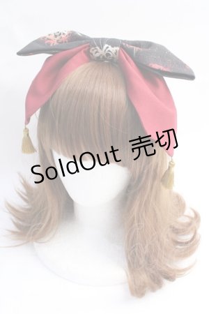 画像: Royal Princess Alice / 白狐彼岸花カチューシャ  黒 Y-25-07-29-034-LO-AC-SZ-ZY