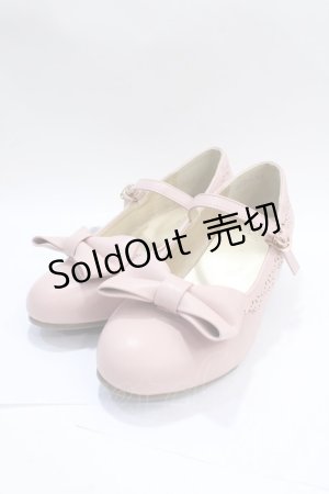 画像: axes femme kawaii / ローヒールリボンパンプス L ピンク Y-25-07-29-040-AX-SH-SZ-ZY
