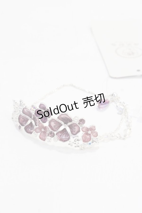画像1: axes femme / 紫陽花モチーフブレスレット  シルバー Y-25-07-29-006-AX-AC-SZ-ZY (1)