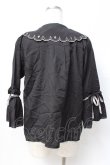 画像3: axes femme POETIQUE / トランプ刺繍スカラップ襟ブラウス M 黒 Y-25-07-29-051-AX-BL-SZ-ZT014 (3)