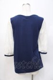 画像3: axes femme / レース切替えプルオーバー M 紺 Y-25-07-29-055-AX-TO-SZ-ZY (3)