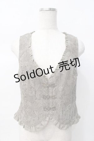 画像: axes femme / ビットデザインレースベスト M カーキ Y-25-07-29-057-AX-TO-SZ-ZY