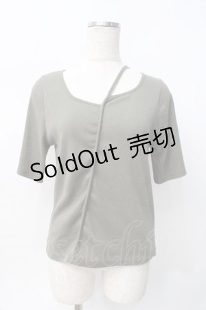 画像: axes femme / 前後2WAYカットワークプルオーバー F カーキ Y-25-07-29-058-AX-BL-SZ-ZY