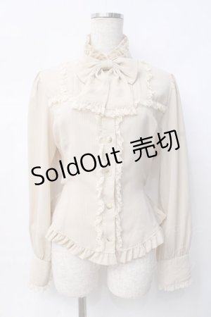 画像: Innocent World / ロンドンストライプブラウス L ベージュ Y-25-07-29-063-IW-BL-SZ-ZY