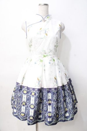 画像: AMBERMIRROR / 千秋冠 チャイナ風ドレス M 白 Y-25-07-29-072-LO-OP-SZ-ZY