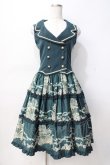 画像1: metamorphose / Rose cageベスト風ジャンパースカート  グリーン Y-25-07-29-075-ME-OP-SZ-ZY (1)