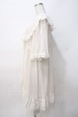 画像2: axes femme / レース×チュール楊柳ガウン F 生成り Y-25-07-29-078-AX-TO-SZ-ZY (2)