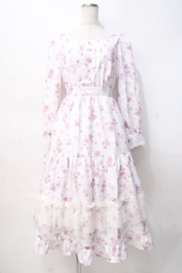 画像1: axes femme / SAKURAティアードワンピース M ピンク Y-25-07-29-082-AX-OP-SZ-ZY (1)