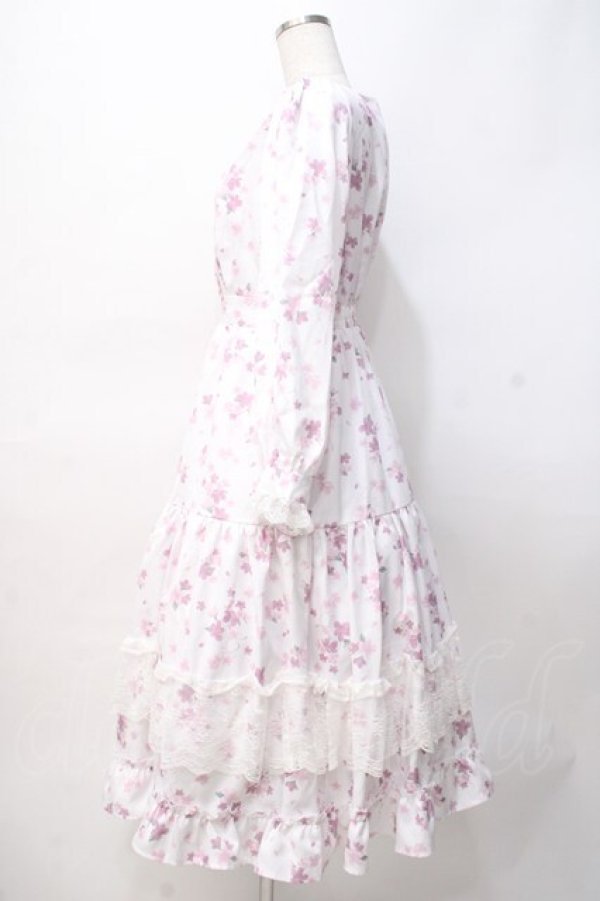 画像2: axes femme / SAKURAティアードワンピース M ピンク Y-25-07-29-082-AX-OP-SZ-ZY (2)