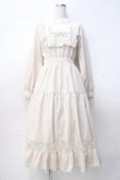 画像1: axes femme POETIQUE / ブロッキングブーケ刺繍ワンピース M 生成り Y-25-07-29-083-AX-OP-SZ-ZY (1)