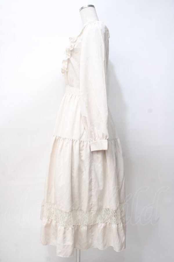 画像2: axes femme POETIQUE / ブロッキングブーケ刺繍ワンピース M 生成り Y-25-07-29-083-AX-OP-SZ-ZY (2)