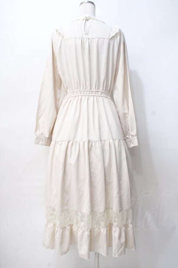 画像3: axes femme POETIQUE / ブロッキングブーケ刺繍ワンピース M 生成り Y-25-07-29-083-AX-OP-SZ-ZY (3)