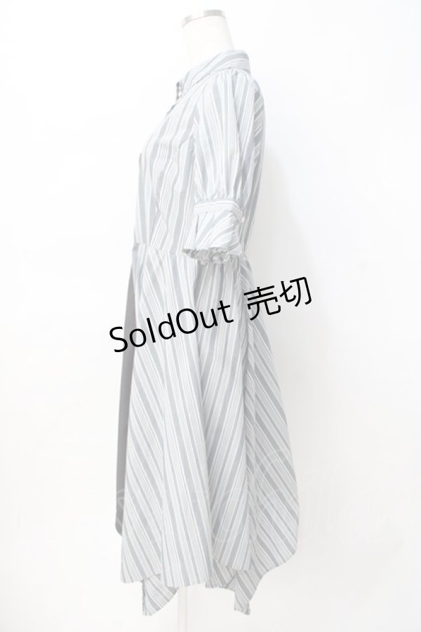 画像2: axes femme / バイカラー半袖ワンピ M 黒 Y-25-07-29-084-AX-OP-SZ-ZI (2)