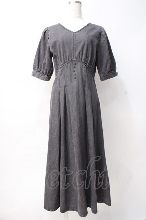 画像1: axes femme / デニムワンピース M グレー Y-25-07-29-086-AX-OP-SZ-ZY (1)