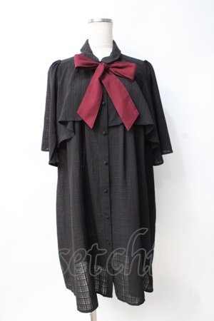 画像: axes femme / ケープデザインワンピース M 黒 Y-25-07-29-089-AX-OP-SZ-ZY
