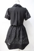 画像3: axes femme POETIQUE / シアーチェックスカラップワンピース M 黒 Y-25-07-29-090-AX-OP-SZ-ZY (3)