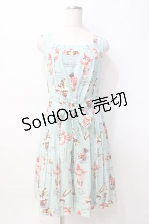 画像: Jane Marple / Sweet Parfaitのスクエアドレス M ミント Y-25-07-29-093-JM-OP-SZ-ZY