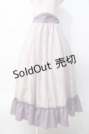 画像: Kurumi Collaboration / グレイスフルコルセット風ロングスカート L ラベンダー Y-25-07-29-106-LO-SK-SZ-ZY