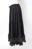 画像2: axes femme kawaii / ミディフリルペチスカート M 黒 Y-25-07-29-110-AX-SK-SZ-ZY (2)