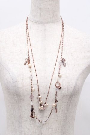 画像: axes femme / モチーフ2連ネックレス  Aゴールド Y-25-07-29-002-AX-AC-SZ-ZY