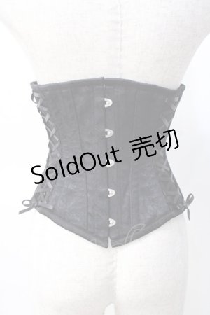 画像: abilletage / ローズサテンコルセット 2 ブラック Y-25-07-29-118-GO-TO-SZ-ZY