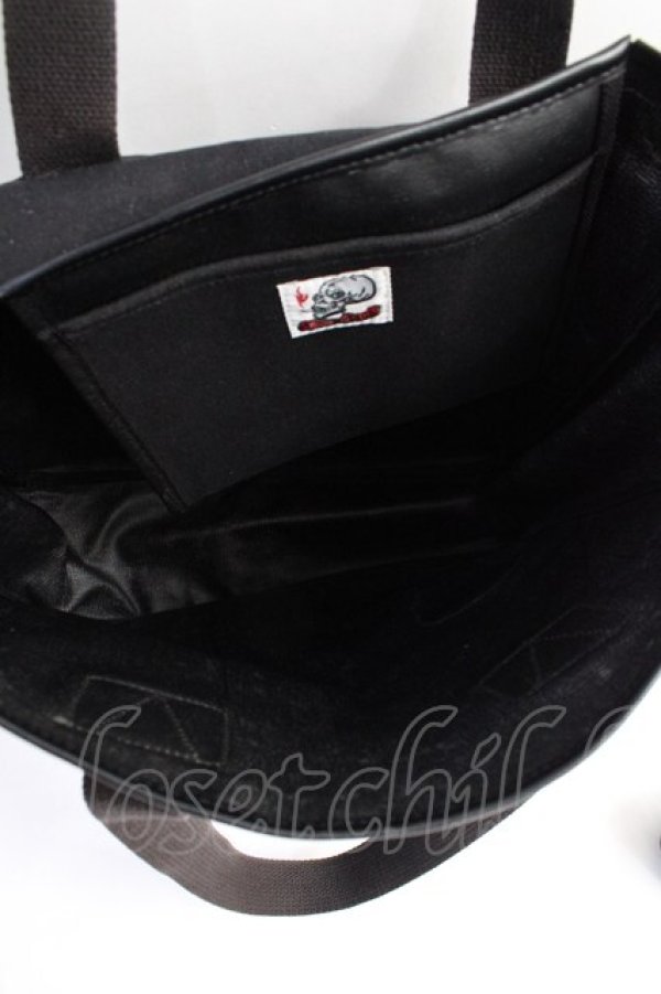 画像3: SHIN&COMPANY / スカルトートバッグ  黒 Y-25-07-29-022-PU-BG-SZ-ZT-K019 (3)