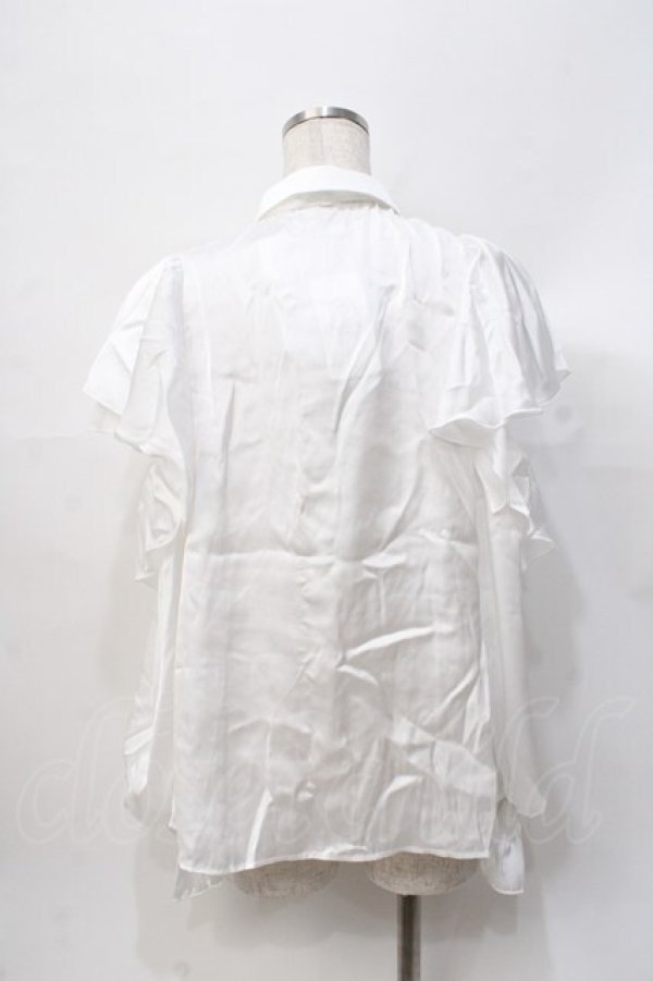 画像3: axes femme POETIQUE / ボウタイ付オフショルブラウス  白 Y-25-07-31-031-AX-BL-SZ-ZY (3)