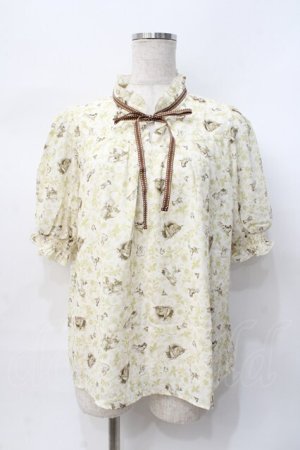 画像: axes femme POETIQUE / ディズニーバンビ/ブラウス  生成り Y-25-07-31-036-AX-BL-SZ-ZY