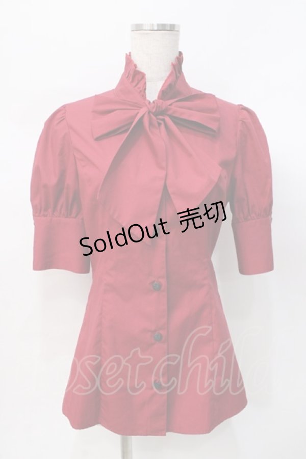 画像1: MIHO MATSUDA / ブラウス・シノア M 赤 Y-25-07-31-040-GO-BL-SZ-ZT166 (1)