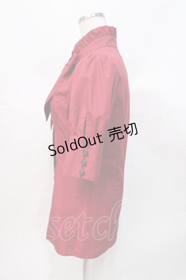 画像2: MIHO MATSUDA / ブラウス・シノア M 赤 Y-25-07-31-040-GO-BL-SZ-ZT166 (2)