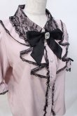 画像4: NOEMIE / ラッフルフリルレースアップブラウス M ピンク Y-25-07-31-043-LO-BL-SZ-ZY (4)