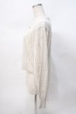 画像2: axes femme POETIQUE / チェリー刺繍衿付きニットカーデ  生成り Y-25-07-31-045-AX-TO-SZ-ZY (2)
