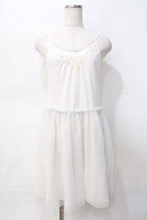 画像: axes femme / レースインナーキャミワンピース M 生成り Y-25-07-31-047-AX-OP-SZ-ZY