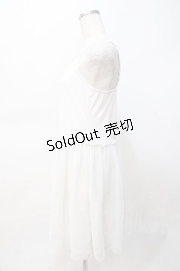 画像2: axes femme / レースインナーキャミワンピース M 生成り Y-25-07-31-047-AX-OP-SZ-ZT119 (2)