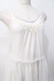 画像4: axes femme / レースインナーキャミワンピース M 生成り Y-25-07-31-047-AX-OP-SZ-ZY (4)