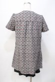 画像3: axes femme / フロッキードットレイヤード風ワンピース M 黒 Y-25-07-31-056-AX-OP-SZ-ZY (3)