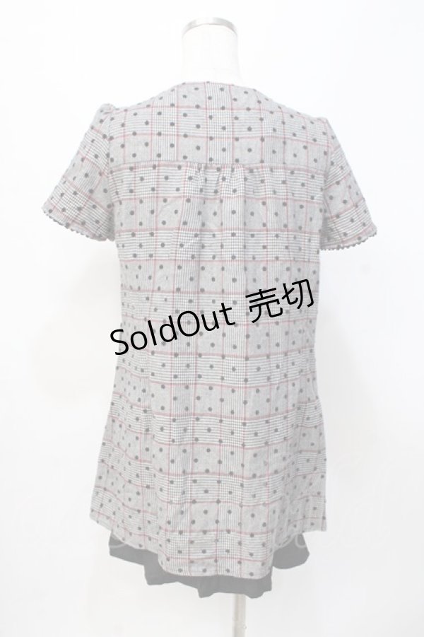 画像3: axes femme / フロッキードットレイヤード風ワンピース M 黒 Y-25-07-31-056-AX-OP-SZ-ZY (3)